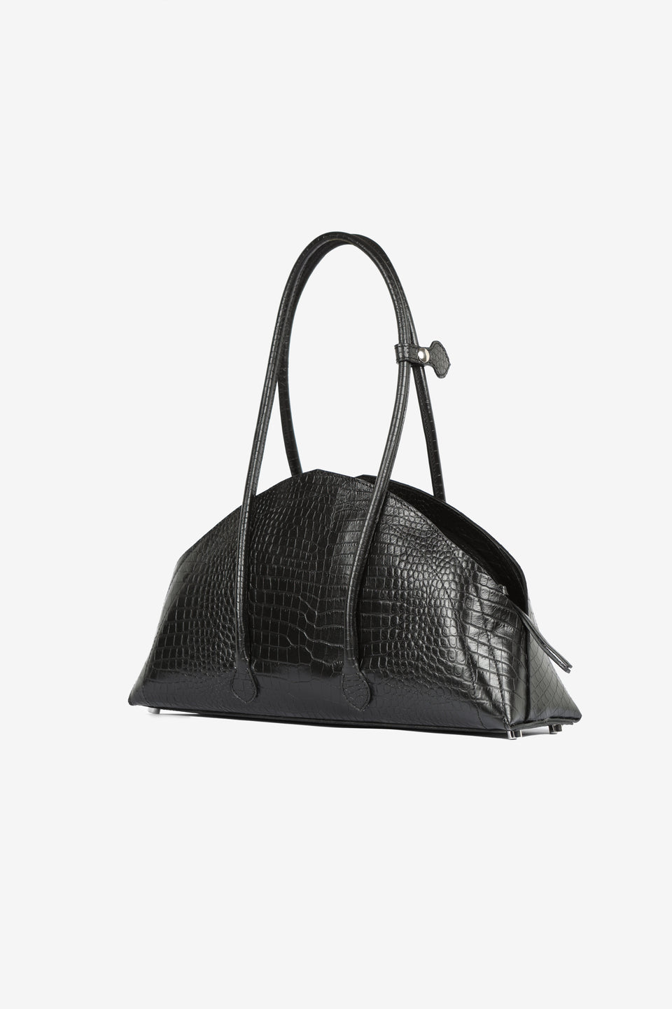 Tortellino Bag_La Bauletto_Croco_Black